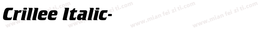 Crillee Italic字体转换